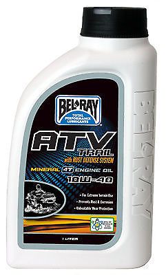 Bel-ray 1 liter atv trail mineral 4t engine oil 10w-40 99050-b1lw