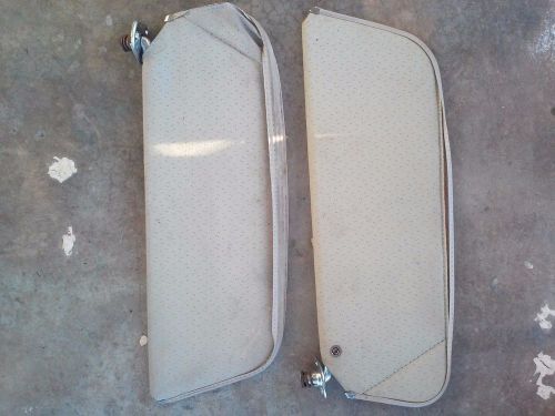 1973 impala chevrolet sun visors, white, original visors with brackets #327568