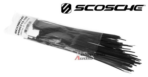 Scosche ct15-100 15&#034; cable ties 100pcs/bag