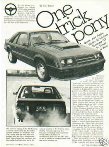 1982 mustang gt 5.0 ***original article*** 1 trick pony