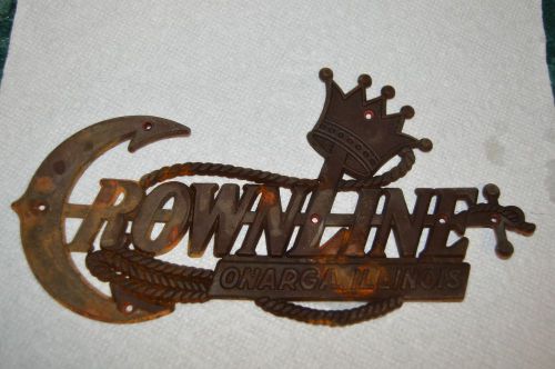 1957 crownline boat logo onarga illinois anchor in design 7 mounting holes