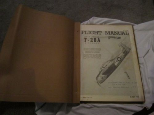 1958 t-28a usaf aircraft  series original flight handbook