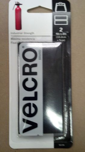 Velcro, industrial strength, heavy duty, black strips, 2 sets, 4&#034; x 2&#034;
