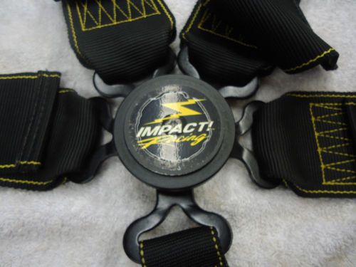 Impact camloc 5 point racing seat belts   black + yellow