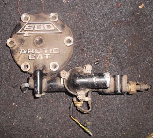2004 arctic cat 800 mountain cat , thermostat manifold and cylinder head