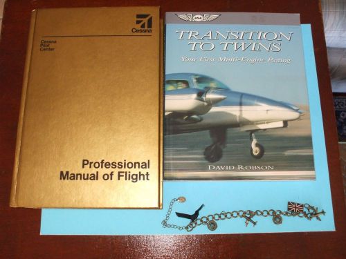 Professional manual of flight, transition to twins asa books, plus flight bracl