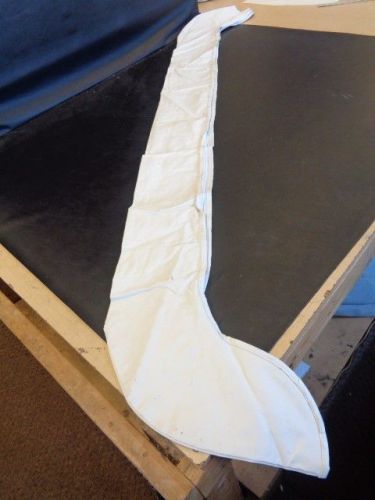 Checkmate 1990 diplomat outboard bimini boot white 75 3/4" x 7 1/2" marine boat