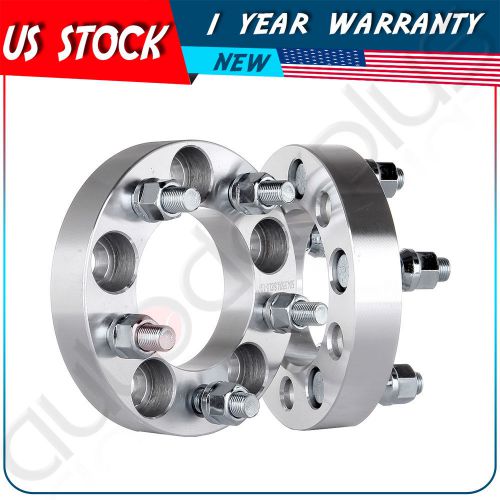 2 pcs 1&#034; 5x4.5 to 5 x 4.5 wheel spacers 5lug 1/2&#034; x 20 adpaters for ford jeep