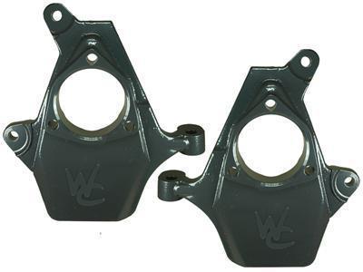 Western chassis spindles lowering 2" drop ductile iron cadillac chevy gmc pair