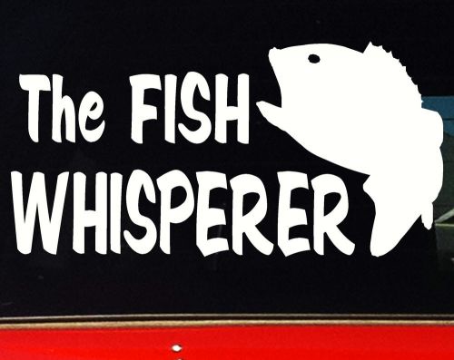 Fish whisperer fishing boat tackle box 4x4 car funny stickers 200mm