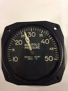 Edo aire 22-260-042a aircraft manifold pressure gauge instrument