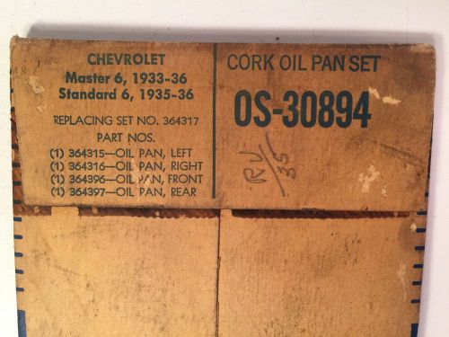 Nors chevrolet 1933-36 cork oil pan gasket set #364317 os30894