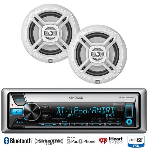Sell KMRD765BT Marine Bluetooth iPod USB CD Radio, 2 White Dual Marine