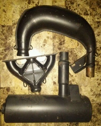 Vintage polaris 650 rxl triple exhaust oem new sled take off snowmobile no rust