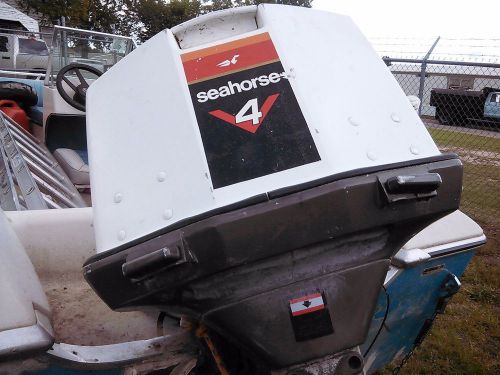 1976 85 horse v/4 johnson outboard motor and controls and cables