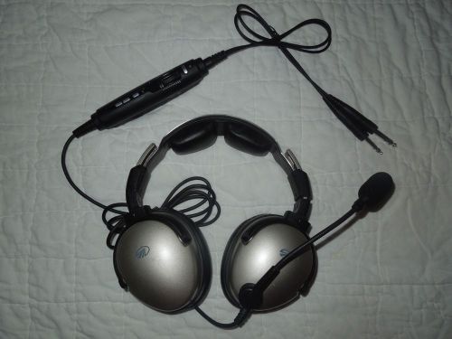 Lightspeed zulu anc enc aviation headset-refurbished-2 plug-bluetooth