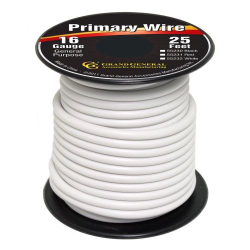 White 16-gauge primary wire roll of 25ft