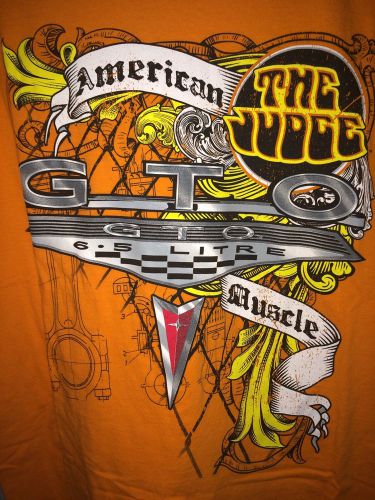 Pontiac gto "the judge" 6.5 litre "american muscle" adult large t-shirt