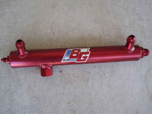 New barry grant fuel log, 2 outlet, racing-type, 170021 dragster