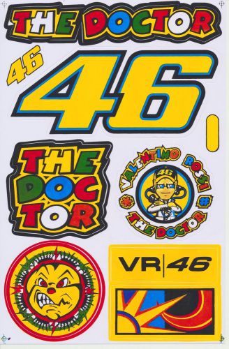 46 valentino rossi moto-gp helmet racing sticker car bike notebook kits decals
