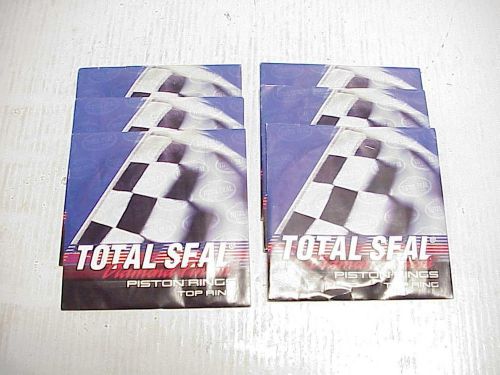 6 new total seal diamond finish piston rings 4.1700-0314-135 c-33 np df steel