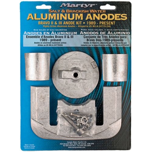 Canada metal martyr aluminum anode kit mercruiser bravo 2 &amp; 3 i/o cmbravo23kita