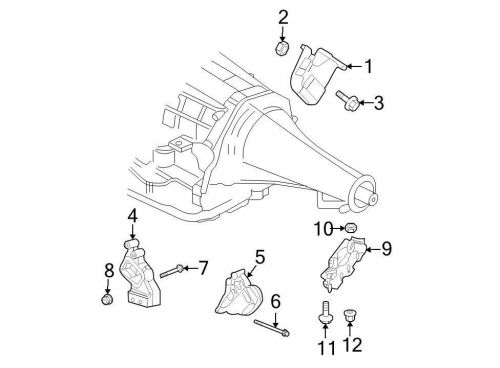 Chrysler oem dodge manual trans mount bracket 52110084ac image 1