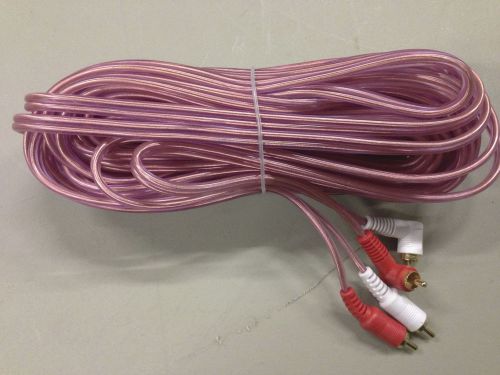 Rv camper motorhome trailer bus coach rca cables 12ft right angle to straight