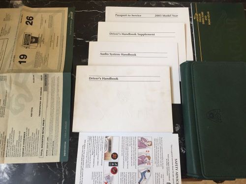 2003 jaguar x-type owners manual book books set + case (+ original msrp sticker)