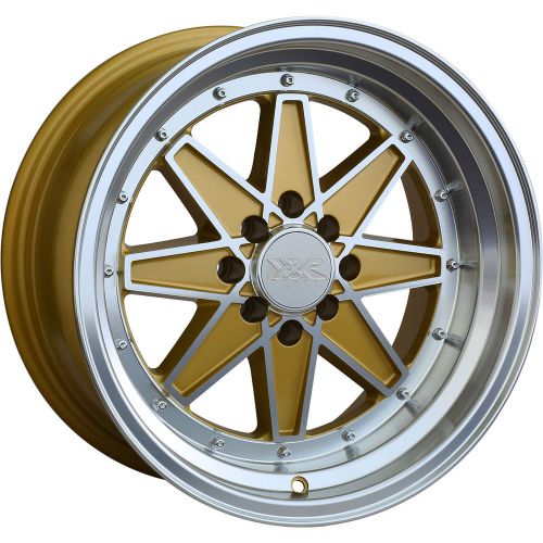 Sell XXR 538 16x8 4x100/4x114.3 (4x4.5) +0mm Gold Wheels Rims