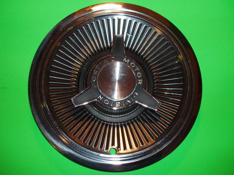 1965 pontiac bonneville catalina spinner hubcap 1 near mint no dents xlnt chrome