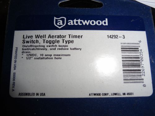 Attwood live well aerator timer switch 142923