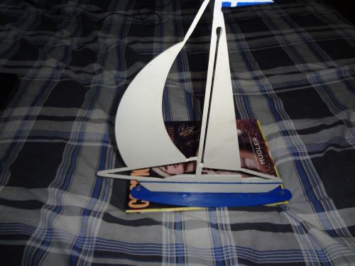 Hand made sailship boat 3/16" steel 13 3/4" h x 13" l