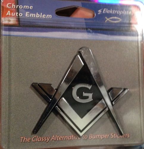 Masonic square and compass car truck emblem made in the usa!  (mason-c)