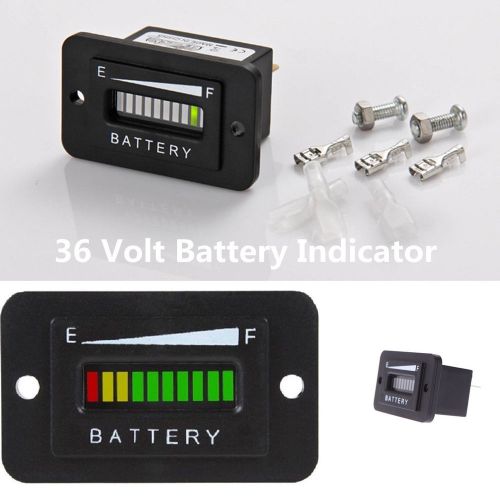 36 volt for ezgo clubcar yamaha golf cart acid battery indicator led meter gauge