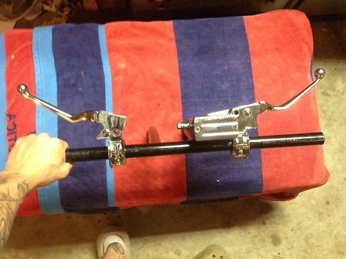 Chopper Drag Bars With Control Levers Harley Triumph, US $45.00, image 3