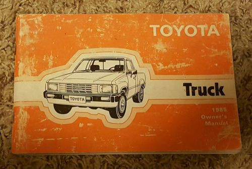 1985 toyota truck owners manual