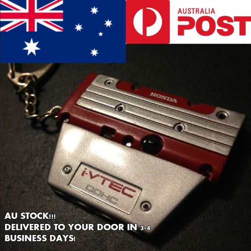 Sell Honda Style K20 Series Engine Valve Cover Keychain Keyring JDM VTEC Type R Red in Myrtle