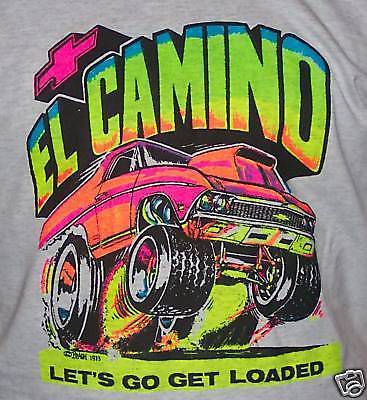 1969 chevy el camino t-shirt vintage 70's  nos     0060   xxl or xxxl