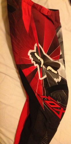 Fox racing motorcross pants youth size 10 (26) euc