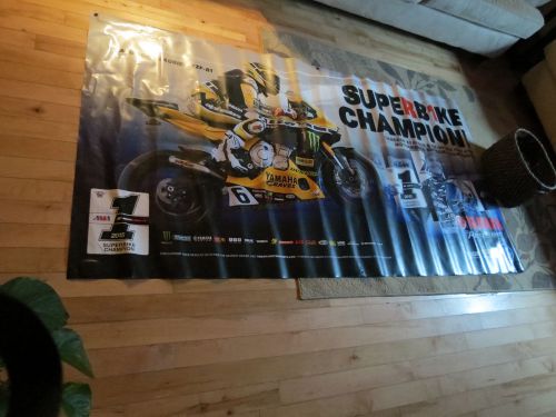 Oem yamaha factory dealership banner poster vinyl dealer superbike champion