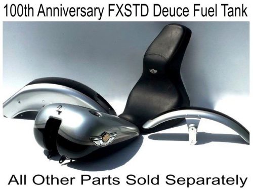 Harey davidson 100th anniversary 2003 deuce softail gas fuel tank badges emblems
