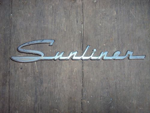 Vintage ford * sunliner * emblem 54 55 56