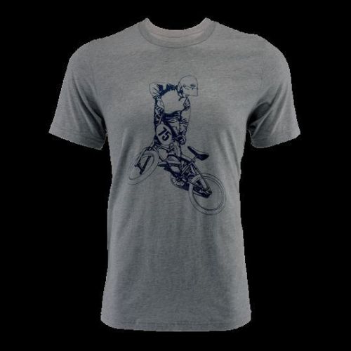 Bell powersports men&#039;s x up heather grey premium short sleeve tee t-shirt