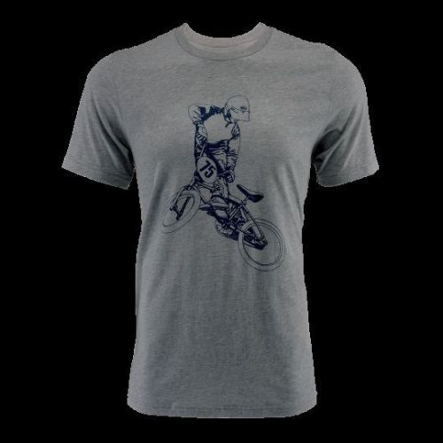Bell powersports men's x up heather grey premium short sleeve tee t-shirt