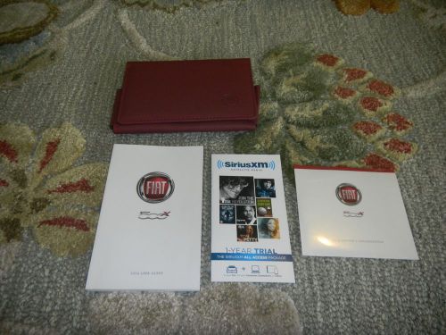 2016 fiat 500 owners maual set + free shipping
