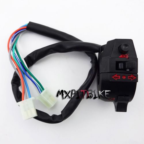 Chinese atv left handle switch control assembly horn hi low beam light indicator