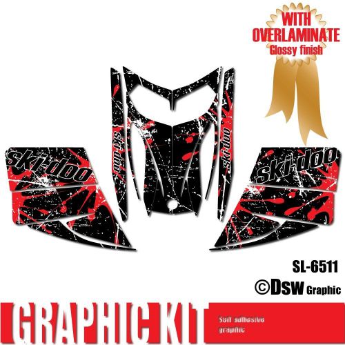 Sled wrap decal sticker graphics kit for ski-doo rev mxz snowmobile 03-07 sl6511