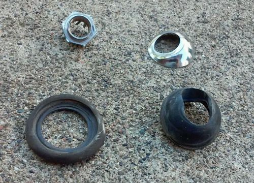 1972 mercedes 280se antenna bezel and nut and gasket and grommet -72 - 280 se