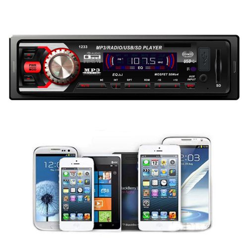 Car radio stereo in dash fm with mp3 player usb sd input aux receiver fashion